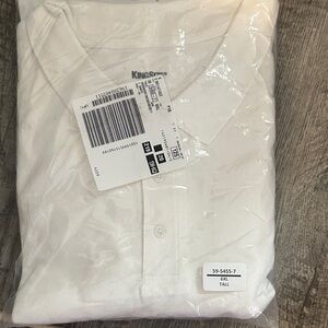 King Size Men's White Polo Shirt